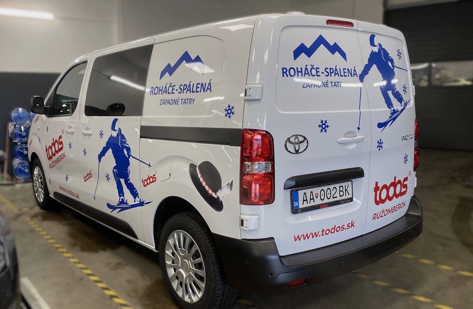 Polep dodávky Todos Ružomberok – Roháče Spálená, Západné Tatry