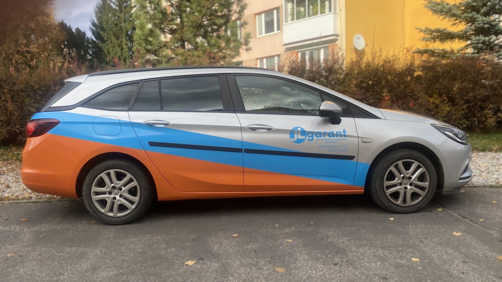 Polep osobného auta Lagrantep – tepelné čerpadlá a klimatizácie